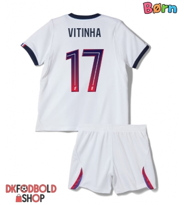 Paris Saint-Germain Vitinha #17 Udebanesæt Børn 2026-27 Kort ærmer (+ korte bukser)